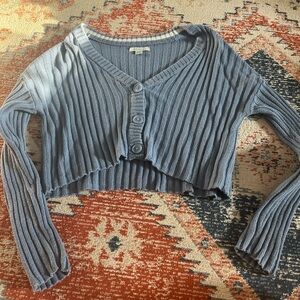 blue american eagle cardigan